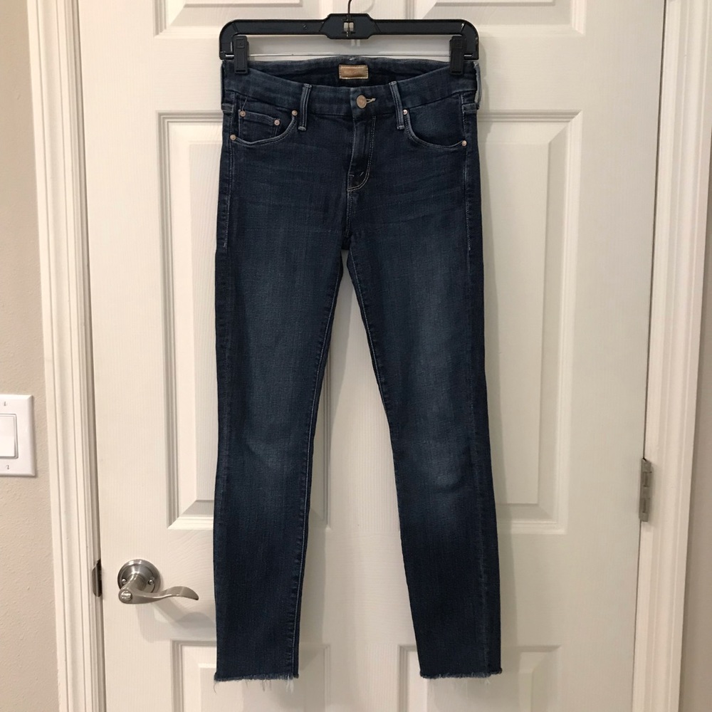 MOTHER Denim Looker Ankle Fray Girl Crush Size 25